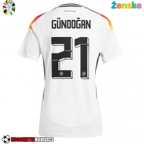 Ženske Nogometnih dresov Nemčija Ilkay Gundogan #21 Domači EP 2024 Kratki rokavi